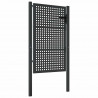 Brama ogrodowa antracytowa 100x125 cm stalowa