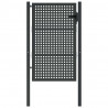Brama ogrodowa antracytowa 100x125 cm stalowa