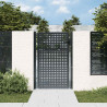 Brama ogrodowa antracytowa 100x150 cm stalowa