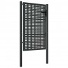 Brama ogrodowa antracytowa 100x150 cm stalowa