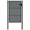 Brama ogrodowa antracytowa 100x150 cm stalowa