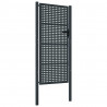 Brama ogrodowa antracytowa 100x175 cm stalowa