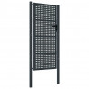 Brama ogrodowa antracytowa 100x200 cm stalowa