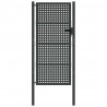 Brama ogrodowa antracytowa 100x200 cm stalowa