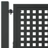 Brama ogrodowa antracytowa 100x200 cm stalowa
