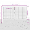 Brama ogrodowa antracytowa 300x125 cm stalowa