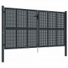 Brama ogrodowa antracytowa 300x150 cm stalowa