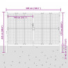 Brama ogrodowa antracytowa 300x175 cm stalowa
