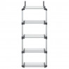 Organizer na drzwi z 5 półkami, 52x20x135 cm, aluminium