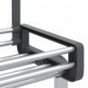 Organizer na drzwi z 5 półkami, 52x20x135 cm, aluminium