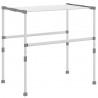 Suszarka na pranie, 83x(50-55)x(40-85) cm, aluminium