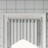 Karnisze, 2 szt., biało-srebrne, 40-60 cm, aluminium