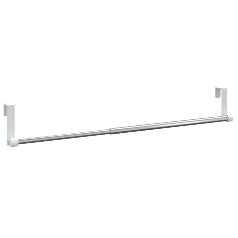 Karnisze, 2 szt., biało-srebrne, 40-60 cm, aluminium