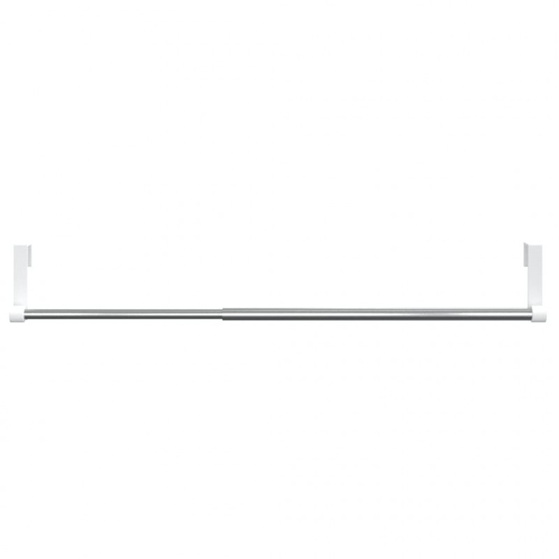 Karnisze, 2 szt., biało-srebrne, 40-60 cm, aluminium