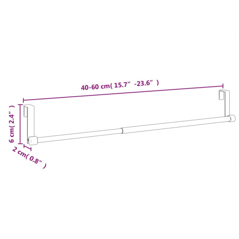 Karnisze, 2 szt., biało-srebrne, 40-60 cm, aluminium