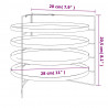 Blachy do pizzy, 4 szt, na stojaku, Ø 28 cm, stal