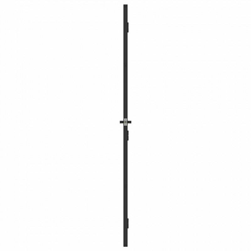 Drzwi wewnętrzne, czarne, 76x201,5 cm, szkło i aluminium