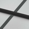 Drzwi wewnętrzne, czarne, 83x201,5 cm, szkło i aluminium
