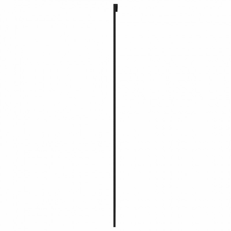 Drzwi przesuwne, czarne, 90x205 cm, szkło hartowane, aluminium