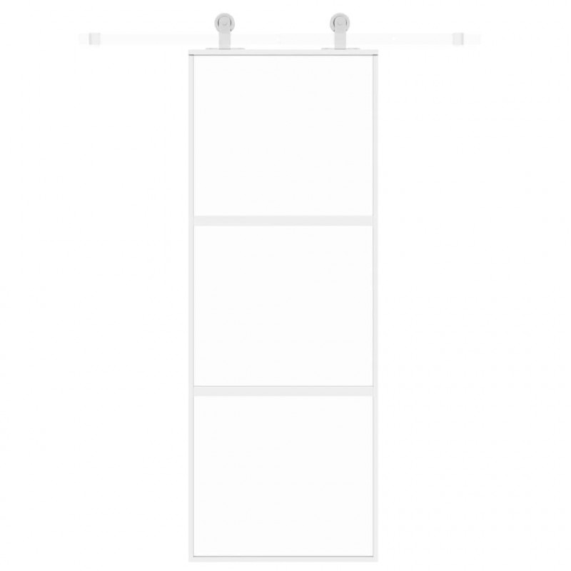 Drzwi przesuwne, złote, 76x205 cm, szkło hartowane i aluminium