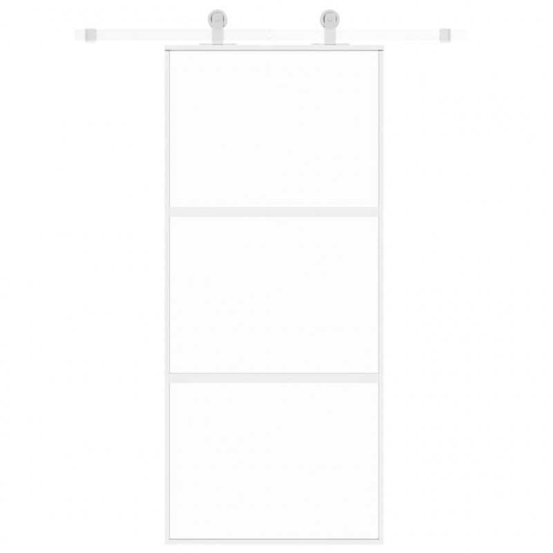 Drzwi przesuwne, złote, 90x205 cm, szkło hartowane i aluminium