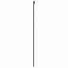 Drzwi przesuwne, czarne, 102,5x205cm, szkło hartowane aluminium