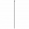 Drzwi przesuwne, czarne, 90x205 cm, szkło hartowane, aluminium