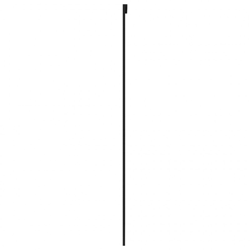 Drzwi przesuwne, czarne, 102,5x205cm, szkło hartowane aluminium