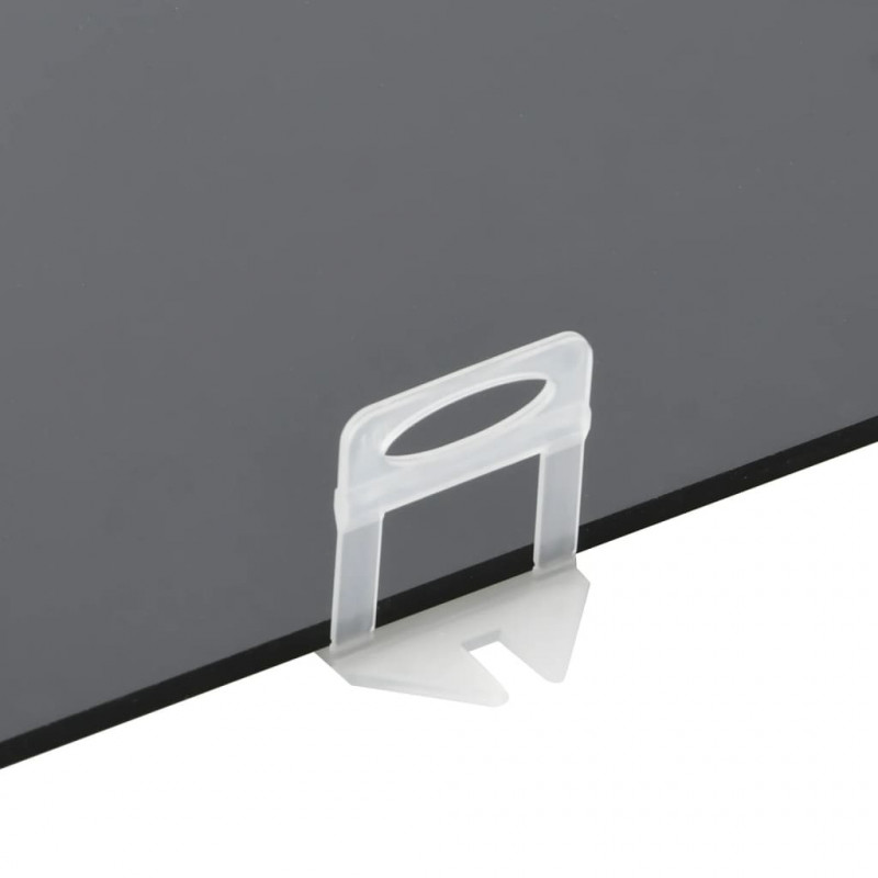 Klipsy do poziomowania płytek, 1000 szt., 1 mm