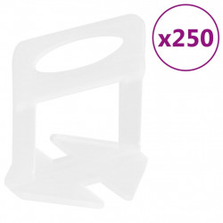 Klipsy do poziomowania płytek, 250 szt., 3 mm