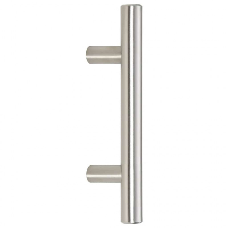 Uchwyty do szafek, 10 szt., srebrne, 64 mm, stal nierdzewna