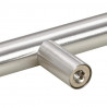 Uchwyty do szafek, 10 szt., srebrne, 64 mm, stal nierdzewna