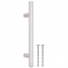 Uchwyty do szafek, 10 szt., srebrne, 96 mm, stal nierdzewna
