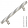 Uchwyty do szafek, 10 szt., srebrne, 96 mm, stal nierdzewna