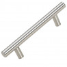 Uchwyty do szafek, 10 szt., srebrne, 96 mm, stal nierdzewna