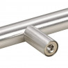 Uchwyty do szafek, 10 szt., srebrne, 96 mm, stal nierdzewna