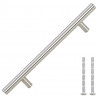 Uchwyty do szafek, 10 szt., srebrne, 160 mm, stal nierdzewna