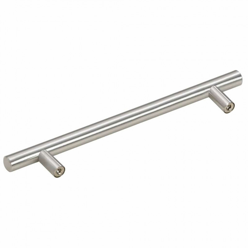 Uchwyty do szafek, 10 szt., srebrne, 160 mm, stal nierdzewna