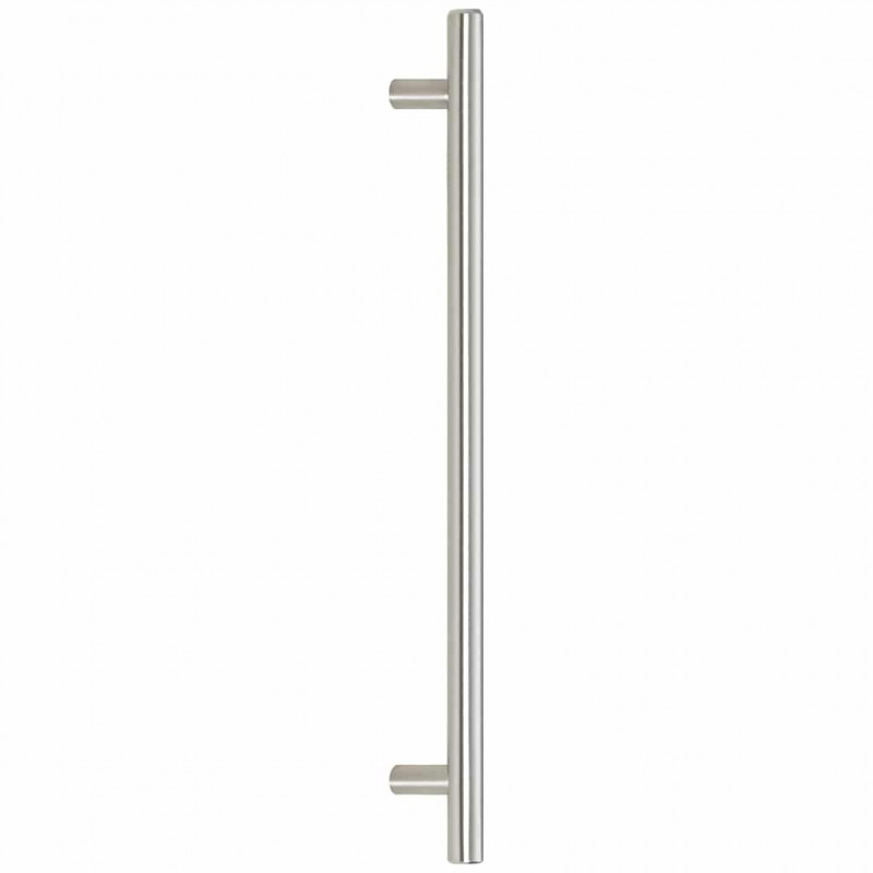 Uchwyty do szafek, 5 szt., srebrne, 224 mm, stal nierdzewna