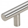 Uchwyty do szafek, 5 szt., srebrne, 224 mm, stal nierdzewna