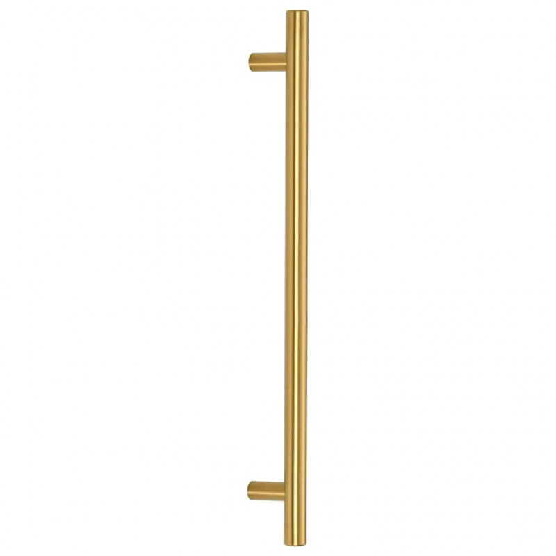 Uchwyty do szafek, 5 szt., złote, 224 mm, stal nierdzewna