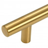 Uchwyty do szafek, 5 szt., złote, 224 mm, stal nierdzewna