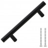 Uchwyty do szafek, 10 szt., czarne, 96 mm, stal nierdzewna