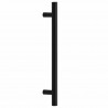 Uchwyty do szafek, 10 szt., czarne, 160 mm, stal nierdzewna