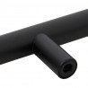 Uchwyty do szafek, 10 szt., czarne, 160 mm, stal nierdzewna