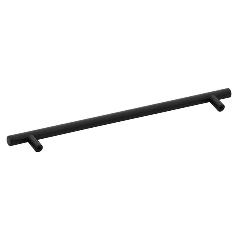 Uchwyty do szafek, 5 szt., czarne, 320 mm, stal nierdzewna