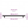Uchwyty do szafek, 5 szt., czarne, 320 mm, stal nierdzewna