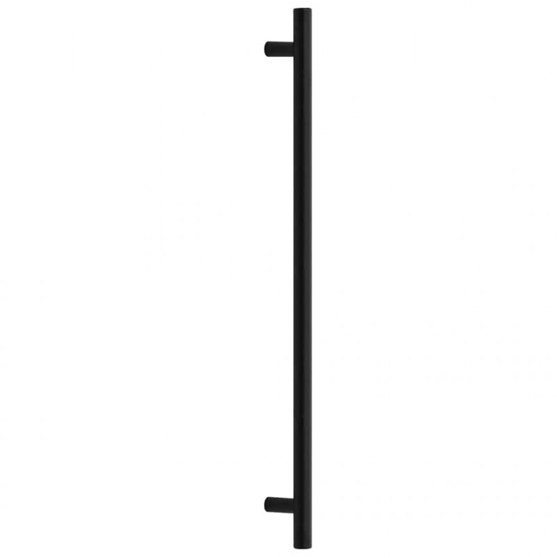 Uchwyty do szafek, 5 szt., czarne, 480 mm, stal nierdzewna