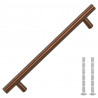 Uchwyty do szafek, 10 szt., brąz, 160 mm, stal nierdzewna