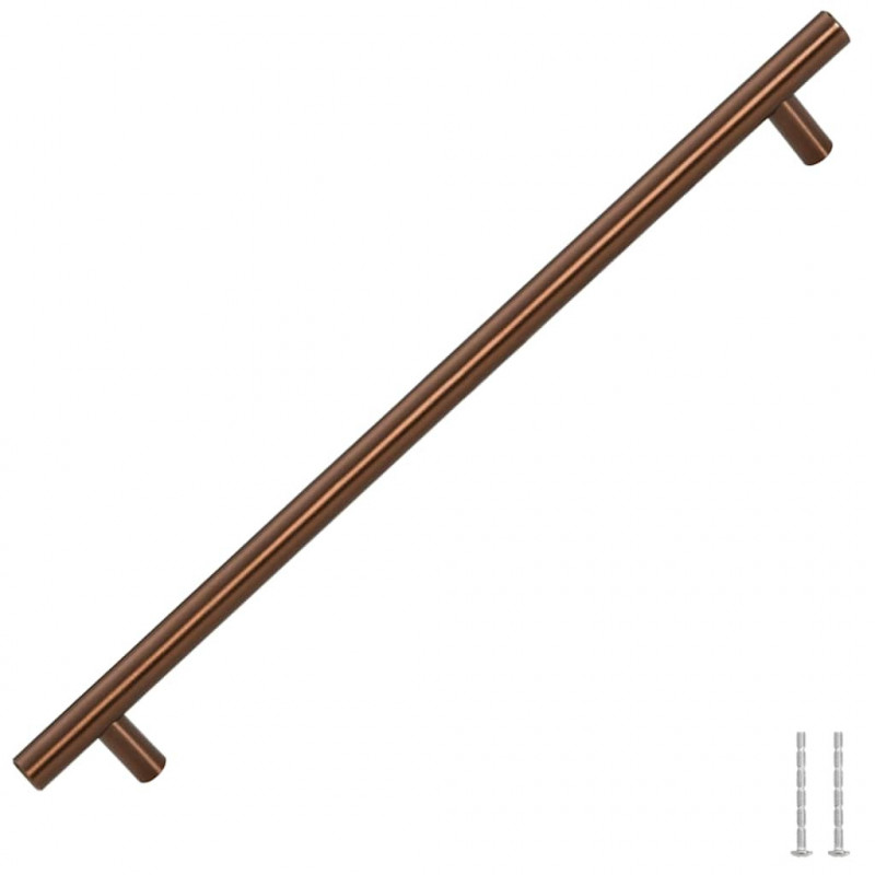 Uchwyty do szafek, 5 szt., brąz, 320 mm, stal nierdzewna